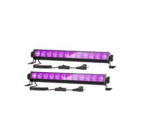 Paquete de 2 Barras de Luz LED Negra de 36 W, Luz Negra, Luces Negras Que Brillan en la Oscuridad, Suministros para Fiestas de Halloween, Enchufe