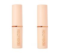 Paquete de 2 bases de maquillaje en barra Beauty Fast Base Stick F12 de Makeup Revolution
