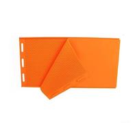Paquete de 2 bases de silicona para apicultura de 44 x 28 cm, flexible para base de nido para bricolaje para hojas de cera de panal de miel, herramientas de jardín para el hogar (naranja)