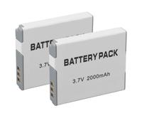 Paquete de 2 Baterías 3,7 V 2000 MAh NB6L NB6LH para Cámaras Powershot SX710 HS SX520 HS SX530 HS SX510 HS S120 SX700 HS SX610 HS SX600 HS D30 y S95