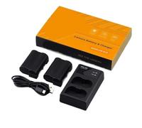 Paquete de 2 baterías compatibles con Nikon EN-EL15 con Cargador for Z6, Z7, D780, D850, D7500, V1, D810, D810A, D800 y D500.