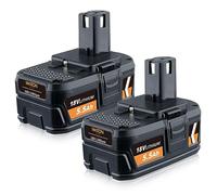 Paquete de 2 baterías de repuesto P108 de 5,5 Ah para Ryobi de 18 V ONE + RB18L50 RB18L40 RB18L25 RB18L15 RB18L13 P103 P104 P105 P107 P102 BPL-1815 BPL-1815 BPL-105 820G BP L18151 BPL1820