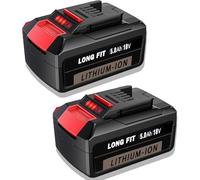 Paquete de 2 baterías de repuesto para Einhell de 18 V PXC, paquete doble de 5,0 Ah Power X-Change Volks. 2 baterías de iones de litio de 5,0 Ah compatibles con dispositivos Einhell PXC