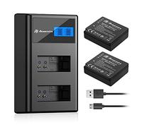 Paquete de 2 baterías DMW-BLG10 de 1500 mAh y cargador USB dual para Panasonic DC-G100, DC-ZS80, DC-GX9, DC-LX100 II, DC-ZS200, DC-ZS70, DMC-GX80, DMC-GX85, DMC-ZS60, DMC-ZS100, DMC-GFF 6, DMC-GX. 7K