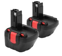 Paquete de 2 Baterías Ni-MH de 12V y 4800mAh para Bosch BAT043 | BAT045, BAT120, BAT139, 2607335542, 2607335526, 2607335274, GSR 12-2, 12VE-2, PSR 12, GSB 12VE-2, 22612, 23612, 32612
