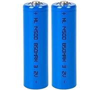 Paquete De 2 Baterías Recargables De Alto Rendimiento Tamaño AA De 3.7 V con Botón Superior Ideal para Luces Solares