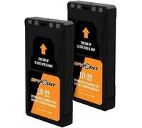 Paquete de 2 baterías Recargables SPYPOINT LIT-22 (7.4V, 5.4Ah) para cámaras Flex, Incluye Cable de Carga AC, Ideal para cámaras celulares de Exterior.