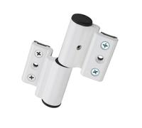 Paquete de 2 bisagras de aluminio de puente roto(White right)