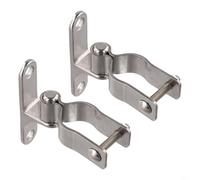 Paquete de 2 bisagras de puerta de acero inoxidable 304 de 138 pulgadas para puertas de granero, vallas de eslabones de cadena y aplicaciones agrícolas con compatibilidad de pines macho de 5/8