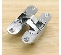 Paquete de 2 bisagras de puerta ocultas de 180 grados, bisagras invisibles de aleación de zinc, bisagras de puerta for gabinetes, muebles y puertas interiores