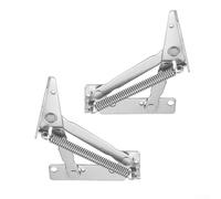 Paquete de 2 bisagras de resorte para puerta de armario abatible, soporte resistente, capacidad de 4 kg, cierre silencioso, acero laminado en frío para muebles