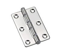 Paquete de 2 bisagras disco acero inoxidable 304, fijas y plegables, silenciosas, for armarios cajas eléctricas Bisagra plegable(75 * 50mm)