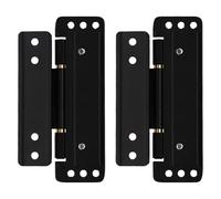 Paquete de 2 bisagras ocultas ajustables de aleación de zinc ultrafina con fuerte capacidad de carga, adecuadas para puertas de armario y otros tipos de puertas