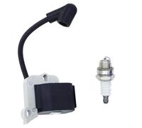 Paquete de 2 bobinas de encendido para recortadora FS38 FS46 FS45 FS55, compatible con 4140-400-1308 41404001307 4140-400-1300, diseño de terminal en V