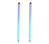 Paquete de 2 bolígrafos de pantalla capacitivos para teléfonos y tabletas, color degradado, doble extremo, alta sensibilidad