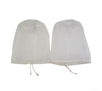 Paquete de 2 bolsas coladoras de nailon de 20 x 30 cm, filtro de malla fina para elaboración de vino, leche de nueces, café frío, cribado de pulpa de jugo y preparación de kombucha (100 micras)
