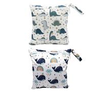 Paquete De 2 Bolsas De Almacenamiento De Productos Para Bebés, Bolsas De Almacenamiento Con Estampado De Dibujos Animados, Bolsas De Almacenamiento Reutilizables