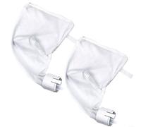 Paquete de 2 bolsas de filtro para limpiador de piscinas compatibles con Polaris 360 380 limpiador automático, piezas de repuesto, sistema de recogida de desechos con diseño de cremallera