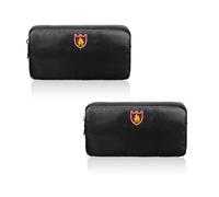 Paquete de 2 Bolsas ignífugas de 8 x 4.3 Pulgadas, Bolsa de Dinero ignífuga, sobre ignífugo con Cremallera, Bolsa de Documentos ignífuga, pequeña, Bolsa de Dinero Resistente al Fuego para Objetos de