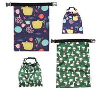 Paquete De 2 Bolsas Para Pañales Con Clip, Bolsa Para Pañales De Gran Capacidad, Bolsa Para Pañales Impermeable, Bonita Bolsa De Almacenamiento Impresa, Reutilizable