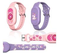 [Paquete de 2] Bonita pulsera para Galaxy SmartTag 2 (2023), soporte de silicona para pulsera inteligente de dibujos animados compatible con Samsung SmartTag 2, funda impermeable Smart Tag 2 para