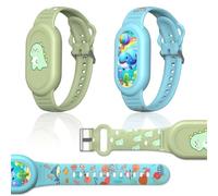 [Paquete de 2] Bonita pulsera para Galaxy SmartTag 2 (2023), soporte de silicona para pulsera inteligente de dibujos animados compatible con Samsung SmartTag 2, funda impermeable Smart Tag 2 para