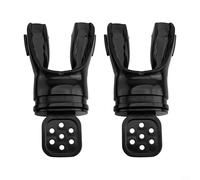 Paquete de 2 boquillas de buceo para mayor comodidad, diseño de silicona moldeable para una prevención eficaz de fugas (negro)