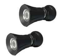 Paquete de 2 boquillas de manguera de estilo bombero resistentes, se adapta a todas las mangueras de jardín estándar, boquilla pulverizadora de alta presión para lavar tu coche o regar tu jardín, a