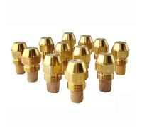 Paquete de 2 boquillas de quemador de combustible sólido de 60 grados, boquilla de repuesto de 0,40-3,5, boquilla de aceite para quemador de alta presión, boquilla de quemador de combus 3.00 2 piezas