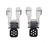 Paquete de 2 boquillas de silicona sin esnórquel para buceo con ajuste personalizable para mayor comodidad y seguridad (color transparente)