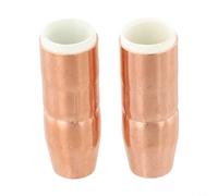 Paquete de 2 boquillas de soldadura MIG N-M1200C orificio de 1/2 pulgada diseñado para Miller MDX-250 y serie para máquinas de soldadura MIG, construcción de cobre