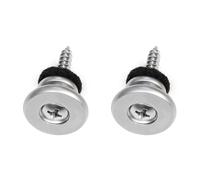 Paquete De 2 Botones Bloqueo Correa Guitarra Pieza Manejo Antideslizante Textura Metal Adecuada Para Varias Guitarras Y Bajos Retenedor Eléctrico