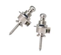 Paquete de 2 botones de bloqueo de correa de guitarra antideslizantes, piezas de manejo de guitarra, textura metálica, la mayoría de correas de guitarra y bajo