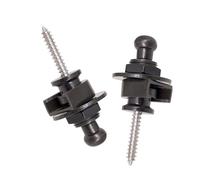 Paquete de 2 botones de bloqueo de correa de guitarra antideslizantes, piezas de manejo de guitarra, textura metálica, la mayoría de correas de guitarra y bajo