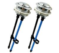 Paquete de 2 botones de repuesto ajustables para tanque de inodoro de 48 mm, válvula de descarga de inodoro de doble pulsación, estándar americano, compatible con Glacier Bay Aquasource, Geberit