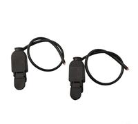 Paquete de 2 botones para interruptor de antorcha TIG para antorchas cortadoras de plasma, accesorio de interruptor, clasificación de 250 V CA/5 A, plástico negro, 185 mm de longitud, compatible con