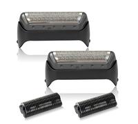 Paquete de 2 cabezales de repuesto de lámina de afeitar 10B y cortador compatibles con maquinilla de afeitar eléctrica Cruzer Series 1 1000/2000, piezas de repuesto 10B/20B para cabezales de afeitado
