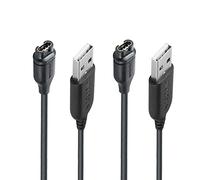 Paquete de 2 cables de carga compatibles con reloj Garmin, cable de carga USB de 1 M para Garmin Fenix 5 5 Plus 5X 5X Plus 5S 5S Plus 6 6X 6s Forerunner 935 945 etc Cable de transferencia de datos
