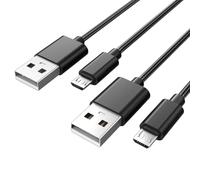 Paquete de 2 cables de carga para controlador PS4 de 3 m, cable de sincronización de datos para Sony PlayStation 4/PS4 Pro/PS4 Slim/PS4, Microsoft Xbox One X/One S/One Elite Controller