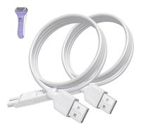 Paquete de 2 cables de carga USB para afeitadora eléctrica Remington modelo WDF5030A, WDF4816NA, WDF4821US, WDF4825 solamente, cable de carga de repuesto para afeitadora eléctrica y recortadora para