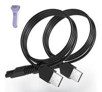 Paquete de 2 cables de carga USB para afeitadora eléctrica Remington modelo WDF5030A, WDF4816NA, WDF4821US, WDF4825 solamente, cable de carga de repuesto para afeitadora eléctrica y recortadora para