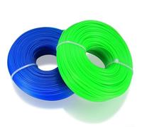 Paquete de 2 cables de corte de 1 6 mm, longitud total de 200 m, para desbrozadoras y tareas de cuidado del césped