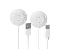 Paquete de 2 Cables de Repuesto Magnéticos Rose Charger de 12 mm con Puertos USB-A y USB-C