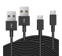 Paquete de 2 cables micro USB 3M de 10 pies, carga y transferencia de datos, cable de alimentación micro USB para Wyze Cam YI Camera Nest Cam Blink Netvue Kasa Cam Cloud Camera Furbo Dog Arlo Q y más