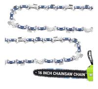 Paquete de 2 cadenas de motosierra de 16 pulgadas, paso LP de 3/8 pulgadas, calibre de 0.50 pulgadas, 56 eslabones de transmisión, cadenas de repuesto de acero al manganeso para Craftsman, Poulan
