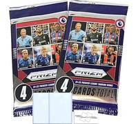 Paquete de 2 cajas Blaster de la LigStreetCards Panini Prizm 2024-25 con 4 tarjetas coleccionables por paquete (8 tarjetas en total) + 2 cargadores superiores + imán StreetCards