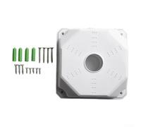 Paquete de 2 cajas de conexiones para cámara de seguridad ABS con acceso de cable trasero e inferior, soporte de pared para cámaras IP y interiores, color blanco