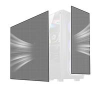 Paquete de 2 Cajas de PC y Ventiladores de PVC a Prueba de Polvo con Tira magnética para Altavoces de chasis de computadora y más de 500 x 500 mm