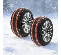 Paquete De 2 Calcetines Nieve For Neumáticos Coche Pernos Antideslizantes | Cadenas Universales For Tracción Invierno, Se Ajustan A Un Ancho Neumático 185-295mm(215/80R15)