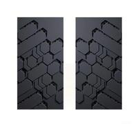 Paquete de 2 calcomanías de metal para pilar B, aplicación rápida para todos los vehículos, aspecto elegante